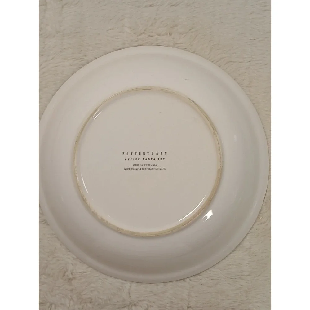 Pottery Barn Rustic‎ Recipe Pasta Bowl Farfalle